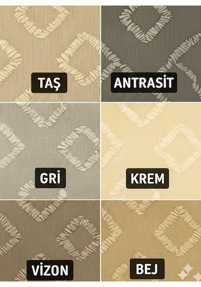 Sycamore Home Premium Şönil Koltuk Örtüsü 175x215 Cm, Kaymaz Jakarlı Dokuma, Yıkanabilir Lüks Çekyat Ve Kanepe Şalı Taş Diğer