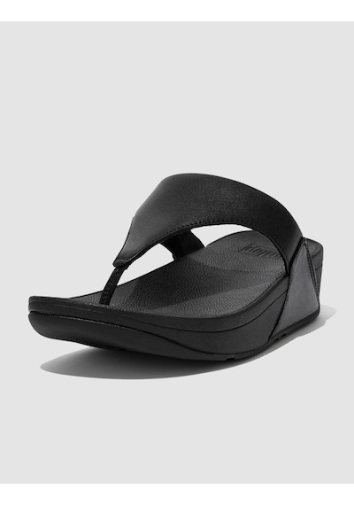 Fitflop Lulu I88 Hakiki Deri Siyah Kadın Parmak Arası Terlik Siyah