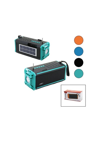 J-ipok P-520 Hasuba Hs-293 Fenerli Solar Panelli - Usb Şarjlı Bluetooth Fm Radyo Mp3 Usb - Tf Player Çok Renkli