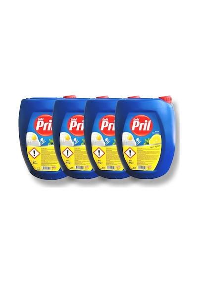 4lü Pril Sıvı Bulaşık Deterjanı Limon Kokulu 4kg
