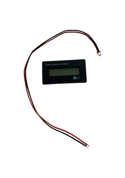 Lcd Batarya Kapasite / Voltaj Göstergesi 12-84v Lion / Lifepo4 / Akü İçin Mavi Led - Tek Renk