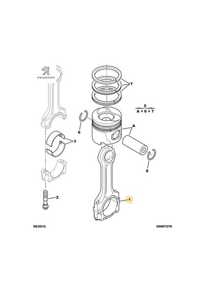 Piston Kolu Peugeot 0603.85