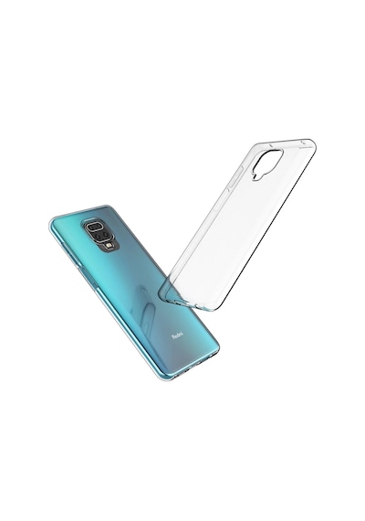 Gld-spt- Newface Xiaomi Redmi Note 9 Pro Kılıf Lüx Şeffaf Silikon - Şeffaf