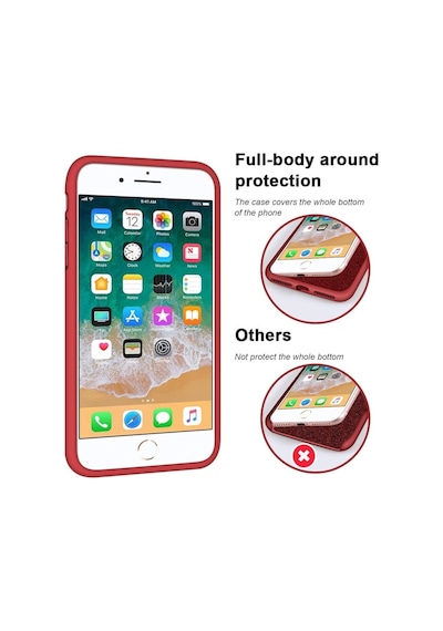 Apple Uyumlu iPhone 7 Plus 8 Plus Kilif Içi Kadife Silikon Lansman Tam K 513106704
