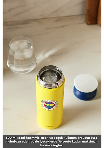 Karaca X Fenerbahçe Lisanslı Logo Termos 500 Ml Sarı