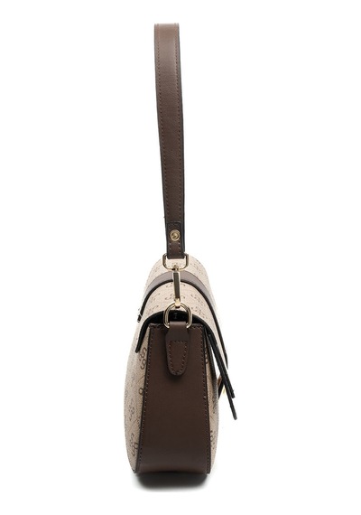 Silver Polo Sp1177 Kadın Omuz Çantası Monogram Koyu Bej-kahve
