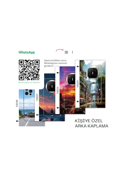 One Plus 7 Pro Uyumlu Arka Kaplama Kişiye Özel Tasarım Ekstra Arka Koruma
