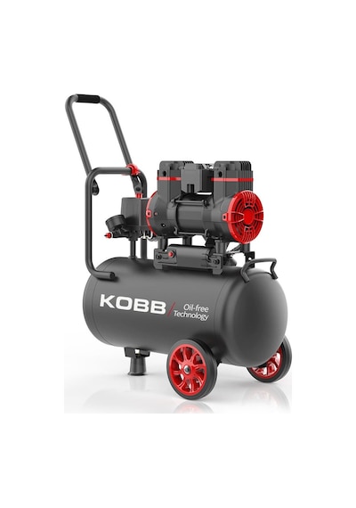 Kobb Kbk25s 1.7hp 25lt 8bar Yağsız Sessiz Taşınabilir Hava Kompresörü
