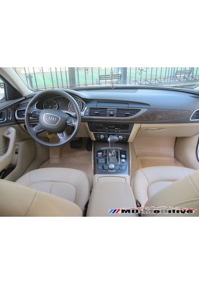 Audi A6 C7 Bej Havuzlu 3D Paspas. 2011-2018