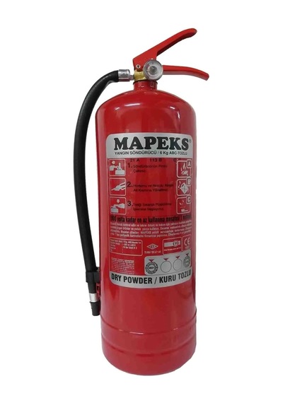 Yangın Söndürücü Tüp Tüv Onaylı Tozlu 6kg