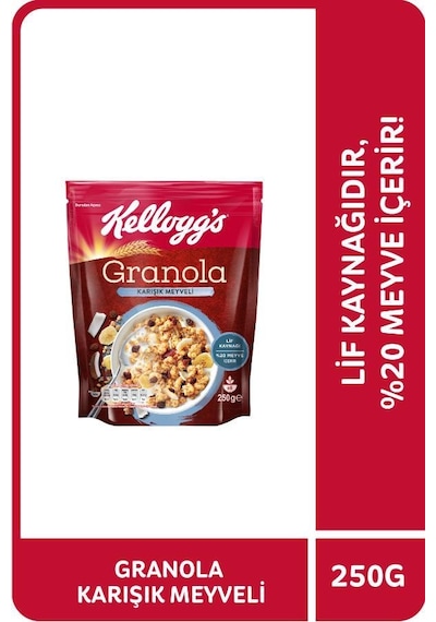 Kellogg's Karışık Meyveli Granola 250 G