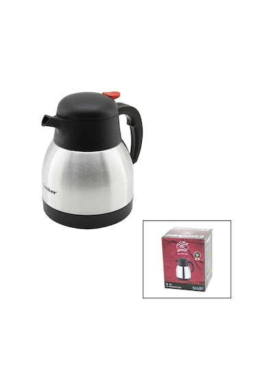 Cooker Ckr-2035 Inox 304 Çelik Termos 1 Lt - 12 Saat Sıcak 24 Saat Soğuk Çift Contalı Kapak