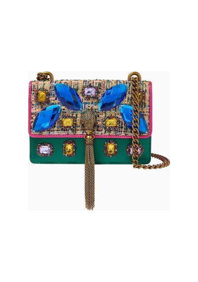 Kurt Geiger Shoreditch Small Taş Detaylı Kadın Omuz Ve Çapraz Çanta Omuz Çantası Çok Renkli