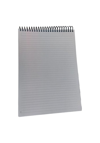 The North Üstten Spralli Sert Kapak Cilt Bezi 120 Yaprak Çizgili Defter Siyah