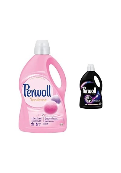 Yenileme Ferahlık 3 Litre 50 Yıkama Yünlüler & Narinler İçin Sıvı Çamaşır Deterjanı 1 X 3000 Ml Ve Perwoll Yenileme Siyahlar İçin Sıvı Deterjan 54 Yıkama 2.97 Lt 0.75 LT - 2.5 LT - 12 KG Yenileme Ferahlık 3 Litre 50 Yıkama Yünlüler & Narinler İçin Sıvı Çamaşır Deterjanı 1 X 3000 Ml Ve Perwoll Yenileme Siyahlar İçin Sıvı Deterjan 54 Yıkama 2.97 Lt 0.75 LT - 2.5 LT - 12 KG