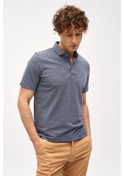 Petrol Slim Fit Dar Kalıp Fermuarlı Polo Yaka Düz Kısa Kollu Tişört-16405 Yeşil
