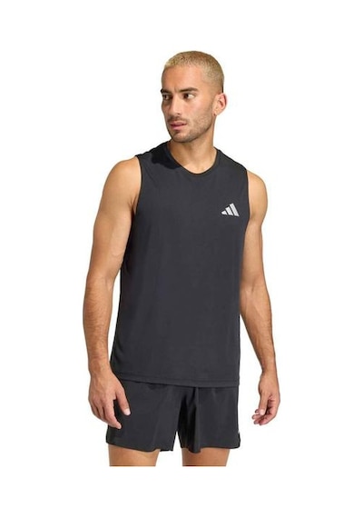 Adidas Running Essentials Erkek Siyah Yuvarlak Yaka Atlet