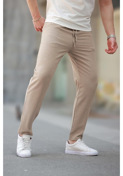 Madmext Bej Regular Fit Erkek Pantolon E6572