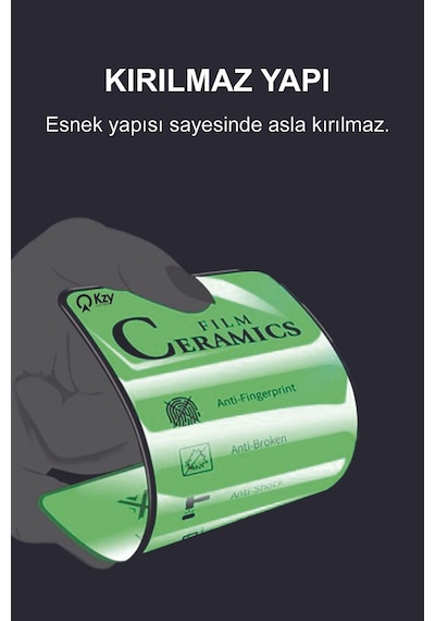 Oppo Reno 11f İle Uyumlu Tam Kaplayan Seramik Nano Esnek Ekran Koruyucu Cam