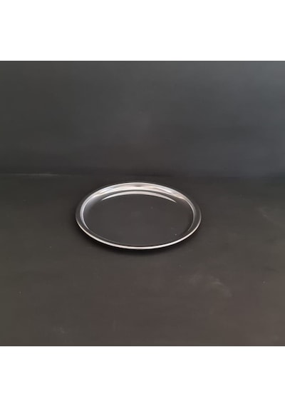 6 Adet Paslanmaz Çelik Diplomat Tabak 430 Kalite Tatlı & Pasta Servis Tabağı 16 Cm Gümüş