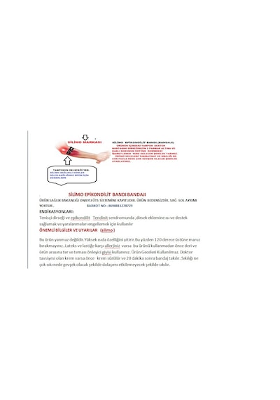 Tenisçi Dirseği Bandı / Epikondilit Bandaji Bedensiz Çift Taraflı