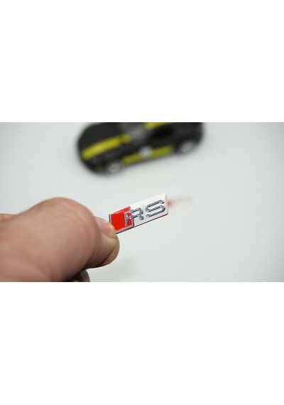 Audi Rs Direksiyon Alüminyum Alaşımlı 3M 3D Sticker Logo 2Li Set