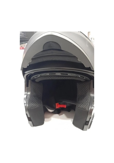 Jk-20 Jk 902 Mat Siyah Çene Pedli Güneş Vizörlü Çeneden Açılır Kask Mat Black