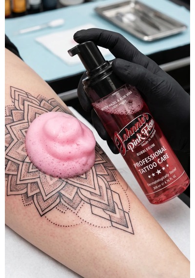 Johnnie's Pink Foam 200 Ml Vegan Bubblegum Dövme Temizleme Ve Rahatlatıcı Köpük