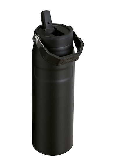 Stanley The Iceflow Bottle Flip Straw Pipetli Termos Bardak 2.0 0,70 Lt / 24oz Siyah Siyah
