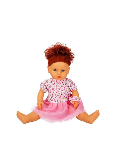Mey İthalat 1060011 Lila Sesli Saçlı Et Bebek 60 Cm