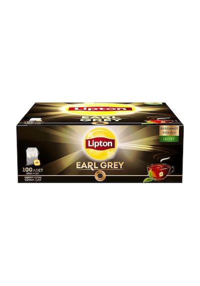 Lipton Earl Grey Bardak Poşet Çay 100'lü Paket X 4 Adet