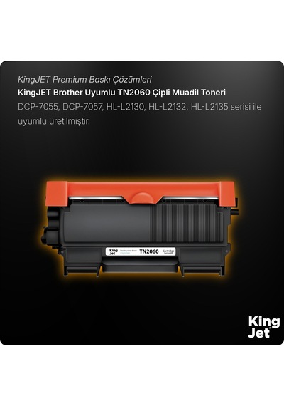 Kingjet Brother Uyumlu Tn-2060 Standart Kapasiteli  Uyumlu Toner Hl-2132