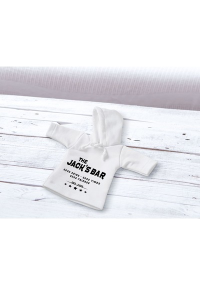 Bk Gift Kişiye Özel Mini Beyaz İçki Şişesi Tişörtü , Ev Bar Dekoru, Viski, Şarap, Votka, Rakı Şişesi Tişörtü, Ev Barı-3