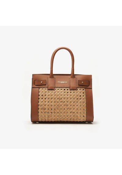 Omuz Çantası Kadın Siena Medium Bag Piumelli Milano L128 Tobacco Acı Kahverengi