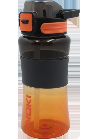 Noki Tritan Pipetli Kapak Çift Renk Silikon Kemerli 700 Ml Matara Çok Renkli