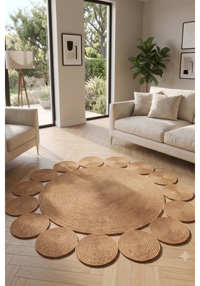 Villadia Home Textile Jüt Hasır Yuvarlak Kilim Halı Yolluk Dekoratif Örgü Halı Doğal Görünümlü Bohem Kilim Salon Oturma Odası Balkon Mutfak Yatak Odası Koridor 7249bambu Villadia Home Textile Jüt Hasır Yuvarlak Kilim Halı Yolluk Dekoratif Örgü Halı Doğal Görünümlü Bohem Kilim Salon Oturma Odası Balkon Mutfak Yatak Odası Koridor 7249bambu