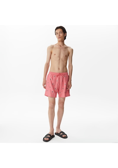 Nautica Nautıca Erkek Pembe Desenli Mayo Şort Desenli T35224t Pembe