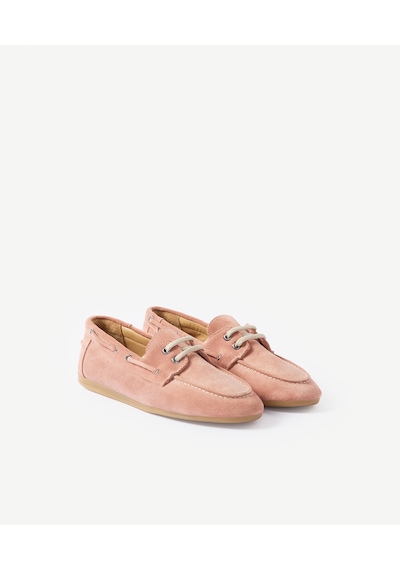 Yargıcı Süet Bağcıklı Loafer 26ykay4070x 039 Pembe