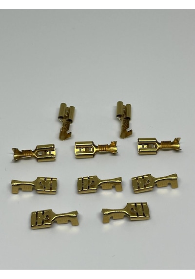 10 Adet 6,3 Mm Dişi Fiş Tırnaklı Terminal Kablo Ucu Sf1d