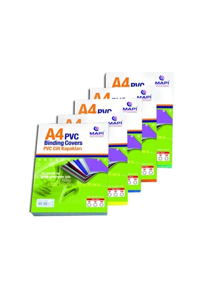 Mapi A/4 Cilt Kapakları 160 Mikron Mavi Renk 100 Lü