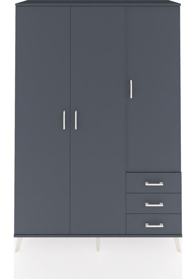 Hyperion Dolap 6 Raflı 3 Çekmeceli Tek Askılı 132x44x195 Antrasit-antrasit/antrasit Antrasıt/antrasıt Hyperion Dolap 6 Raflı 3 Çekmeceli Tek Askılı 132x44x195 Antrasit-antrasit/antrasit Antrasıt/antrasıt