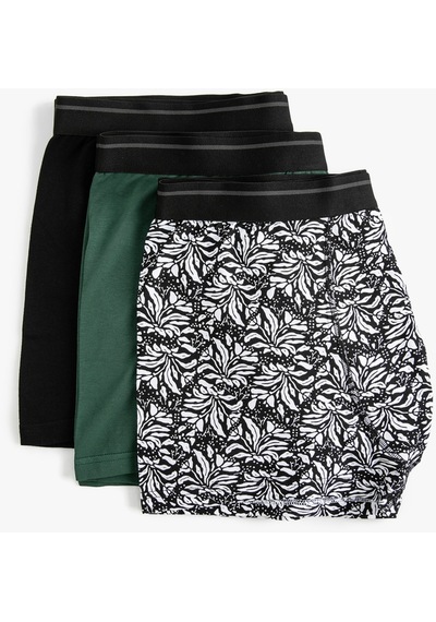 Koton 3'Lü Boxer Seti Çiçekli Baskılı Çok Renkli Siyah 4Slm90020Mk Siyah Koton 3'Lü Boxer Seti Çiçekli Baskılı Çok Renkli Siyah 4Slm90020Mk Siyah
