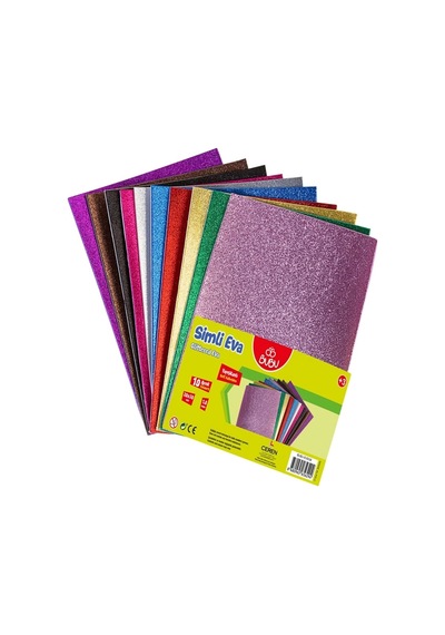 Bu-bu Eva 20x30 Simli Yapışkanlı 1,8mm 10 Renk Ev0038 5 Adet