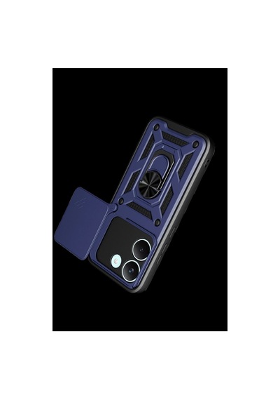 Xiaomi Poco X8 Pro Pars Lens Yüzüklü Silikon - Lacivert