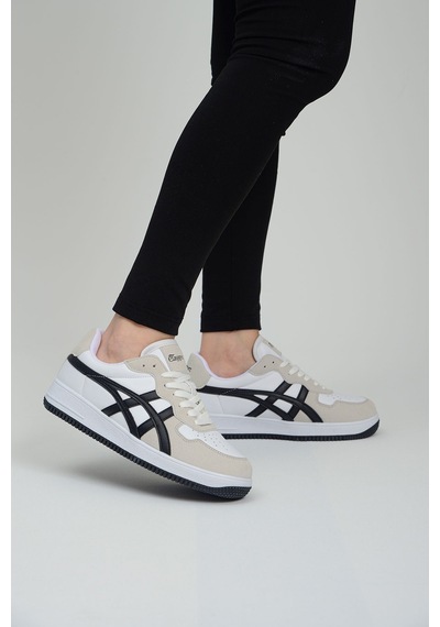 Etayger Günlük Rahat Unisex Klasik Siyah-beyaz-gri Sneaker Ayakkabı