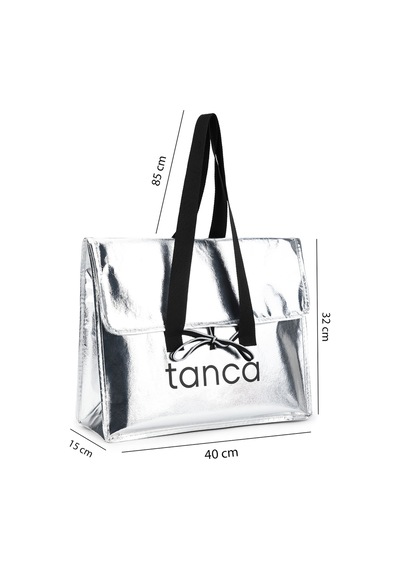 Tamer Tanca Unisex Tekstil Gümüş Orta Bez Poşet Çanta 1223 3500 Orta Boy/gumus