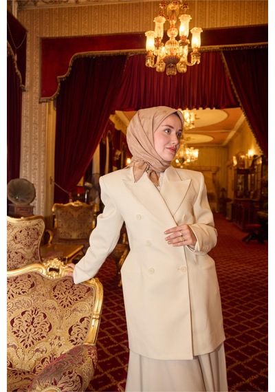Silk Home Monogram Pamuk İpek Eşarp 130001-05 Mocha Mousse