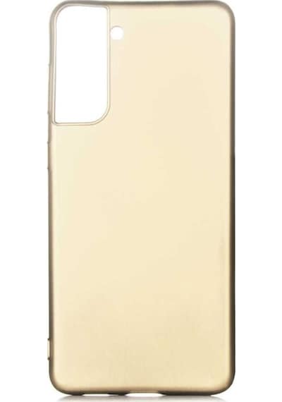Galaxy S21 Plus Kılıf Zore Premier Silikon Kapak Gold