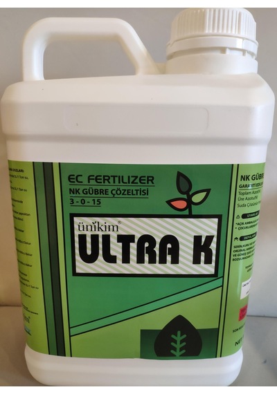 Ünikim Ultra K / 3-0-15 Sıvı Azotlu Potasyum Gübresi 5l