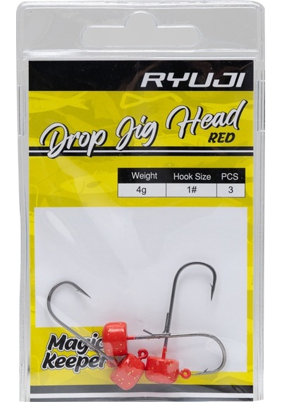 Ryuji Drop Red Uv 4 Jig Head 2gr 2gr